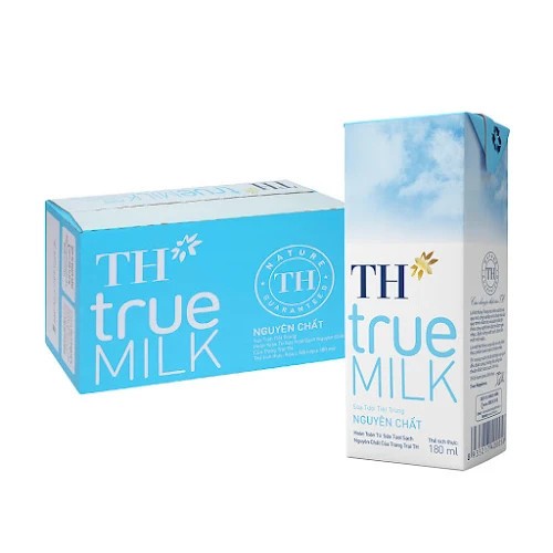 Thùng 48 hộp Sữa tươi tiệt trùng nguyên chất TH True Milk 180ml